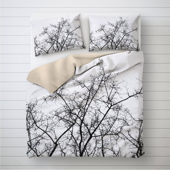 Dry Branch Duvet Cover King Tree Branch Art Nature Bedding Etsy