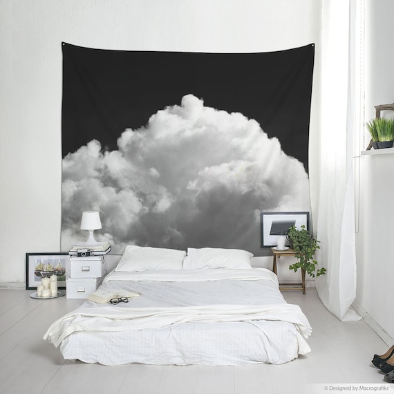 Clouds Tapestry Dorm Room Art Large Wall Decor Black And - Decoration Bed Wall Decor Dorm Clouds Tapestry Dorm Room Art Large Wall Decor Black And - Decoration Bed Wall Decor Dorm
