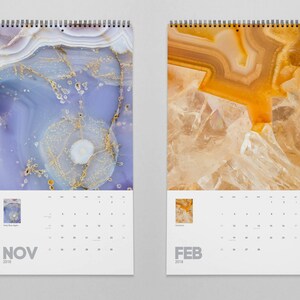Mineral Photography Calendar 2024, Mineral Rocks, 2024 Calendar, Macro Photography, Wall Decor, Photo Calendar, Home Gifts, Printed. MWCAL1 image 7