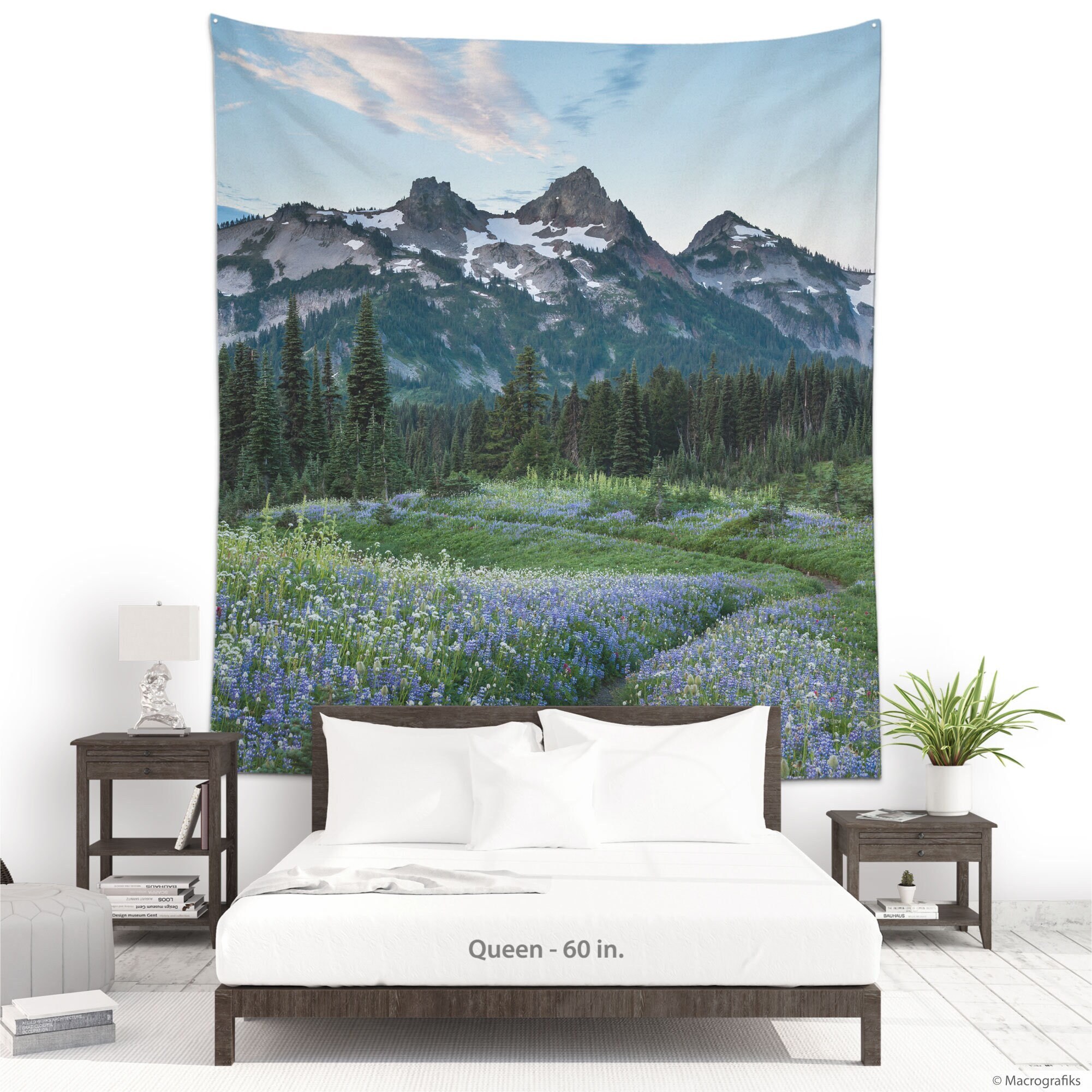 Mountain range tapestry sale