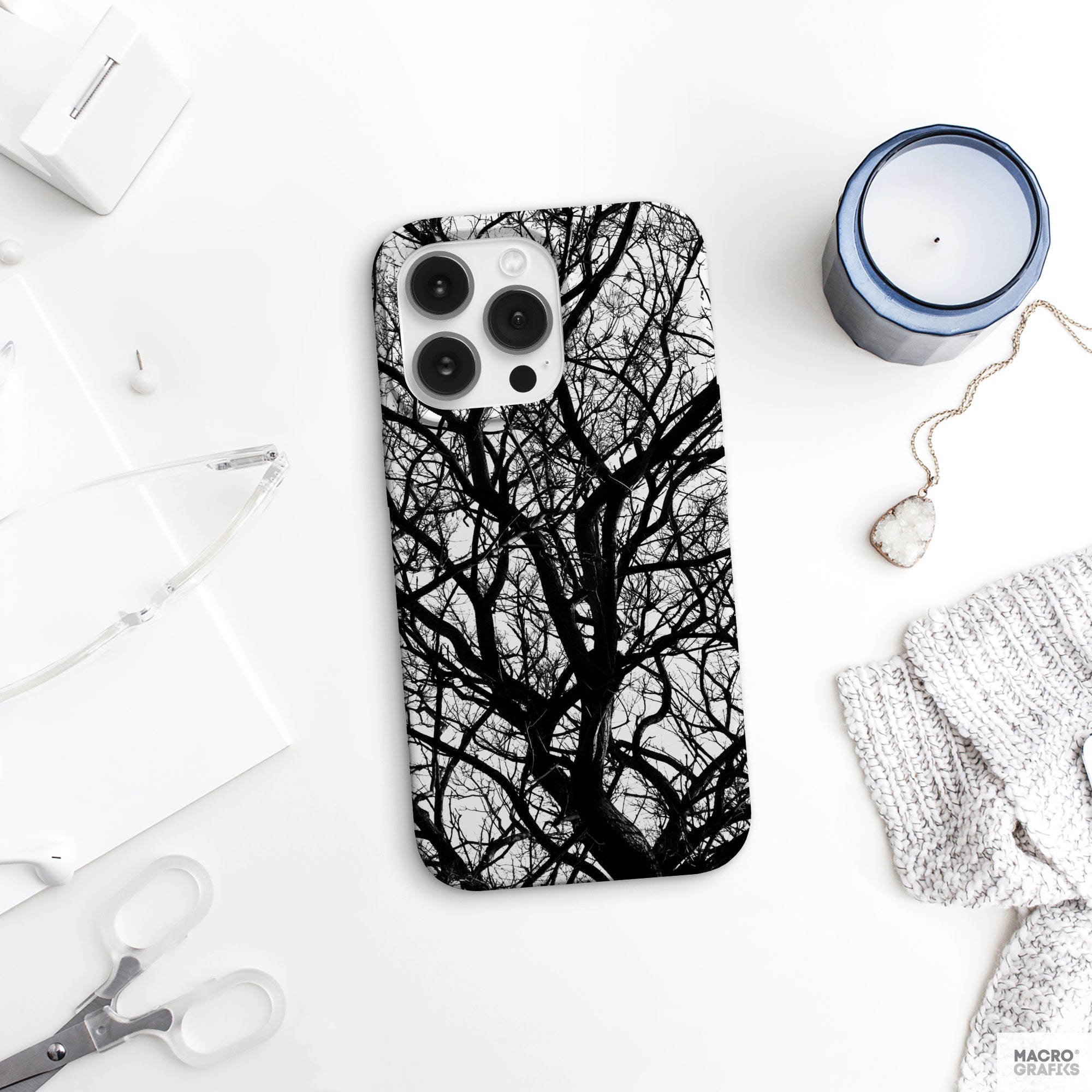 Bore Unødvendig Highland Branches Phone Case iPhone 8 Cases Black and White Dried - Etsy