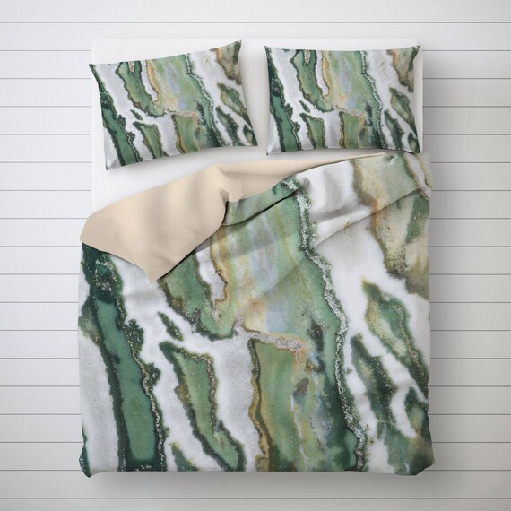 Zebra Jasper Bedding Mineral Photo Bed Abstract Pillow Sham Etsy