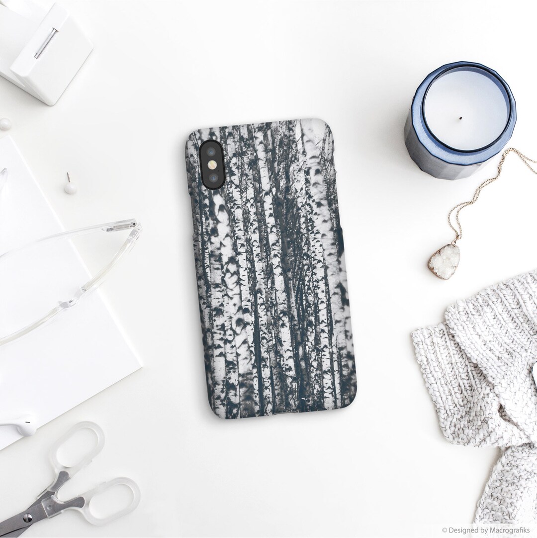 Tree Phone Case Birch Forest Nature Phone Case Samsung S9 - Etsy