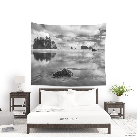 Large black and white tapestry hotsell