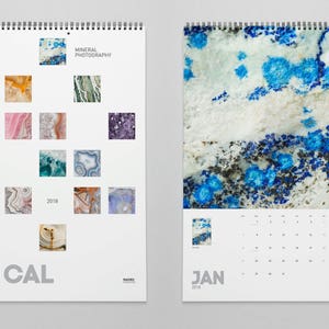 Mineral Photography Calendar 2024, Mineral Rocks, 2024 Calendar, Macro Photography, Wall Decor, Photo Calendar, Home Gifts, Printed. MWCAL1 image 4