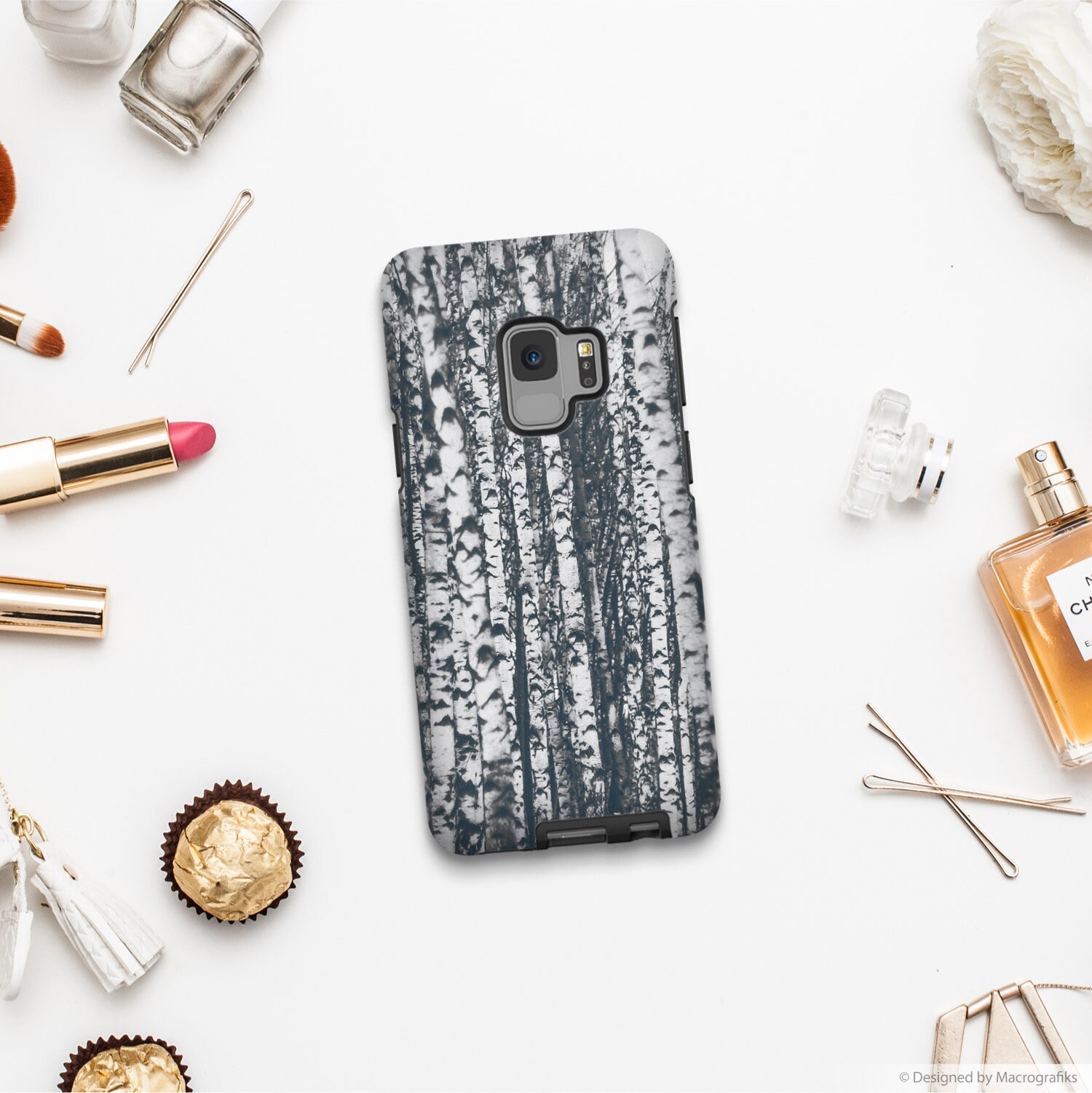 Tree Phone Case Birch Forest Nature Phone Case Samsung S9 | Etsy