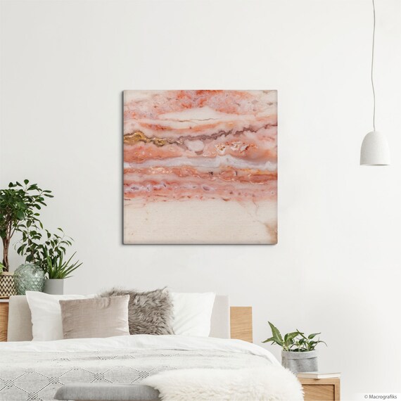 Canvas Print Modern Wall With a Mineral Etsy