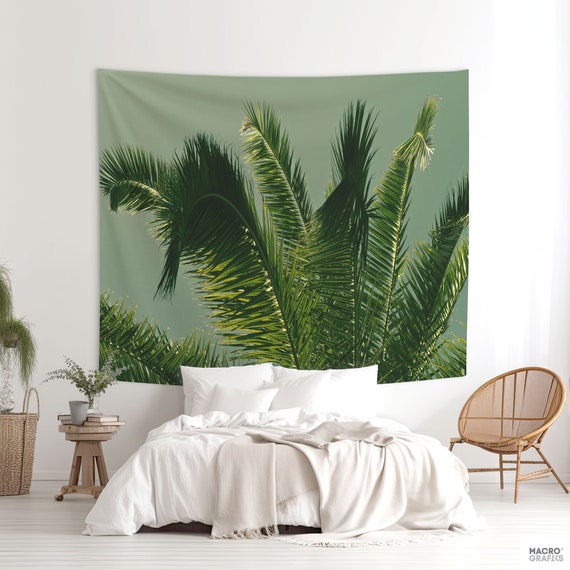 Tropical Leaf Wall Hanging Tapestry Large Wall Tropical Decor Room Decoration of Palm Leaves. MG055 Etsy