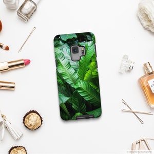 Leaf phone cases, Plant lover gift for iPhone XR, iPhone 8, iPhone X, Samsung S9, Galaxy S10, Google Pixel 3, Pixel 2XL. UL124 image 3