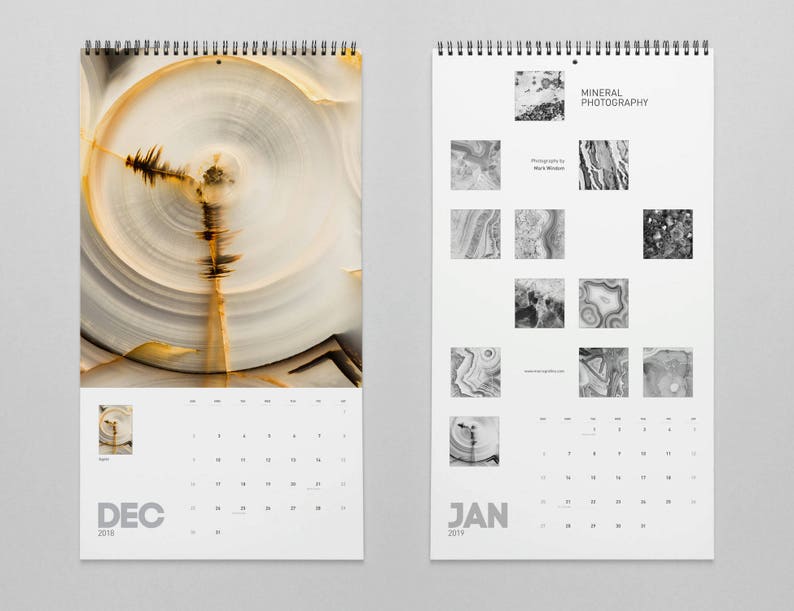 Mineral Photography Calendar 2024, Mineral Rocks, 2024 Calendar, Macro Photography, Wall Decor, Photo Calendar, Home Gifts, Printed. MWCAL1 image 8