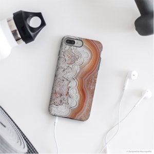 Agate Phone Case, iPhone 7 Case, Tough Cases, Galaxy Cases, iPhone5, Marble Phone Cover. MW057 image 2