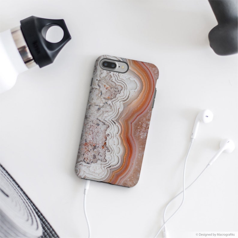 Agate Phone Case, iPhone 7 Case, Tough Cases, Galaxy Cases, iPhone5, Marble Phone Cover. MW057 image 2