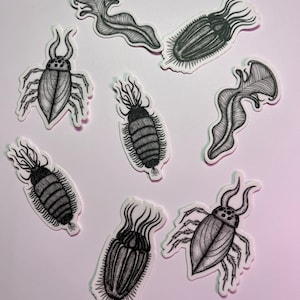 Met pensioen gaan Alien Bug, insectenstickers