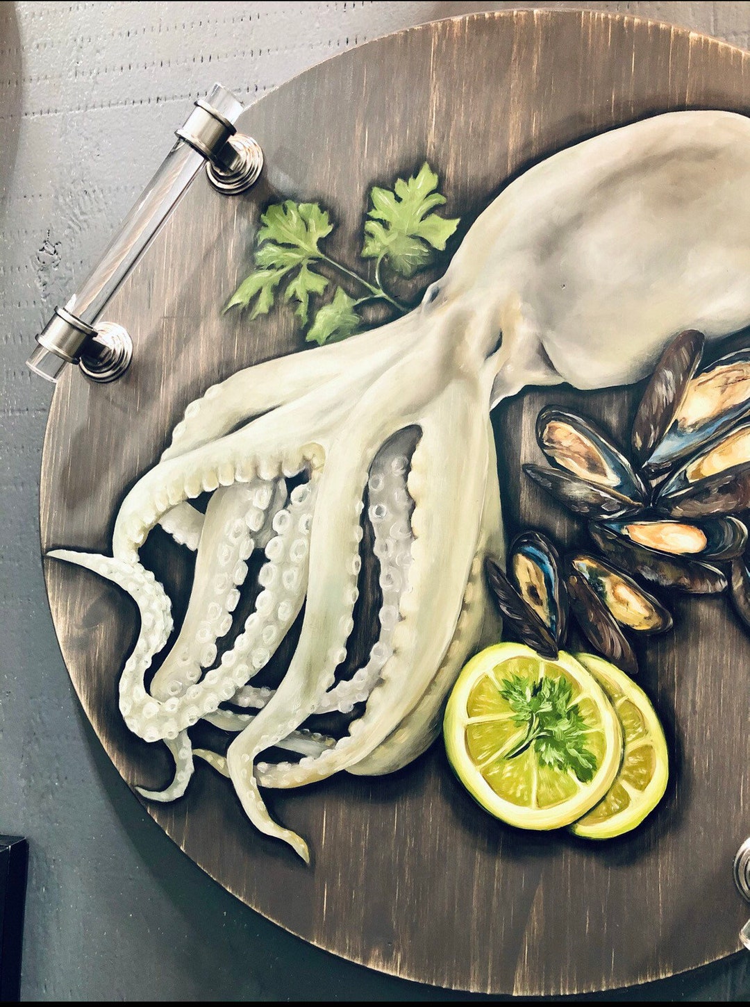 Hand Painted Seafood Serving Trays Etsy