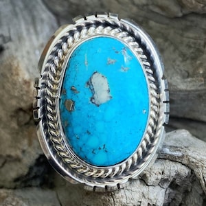 Turquoise and Sterling Silver Ring