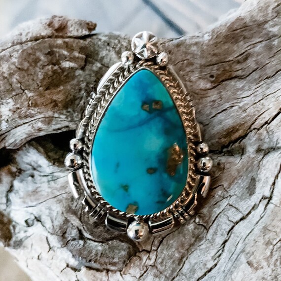 Native american turquoise ring deals
