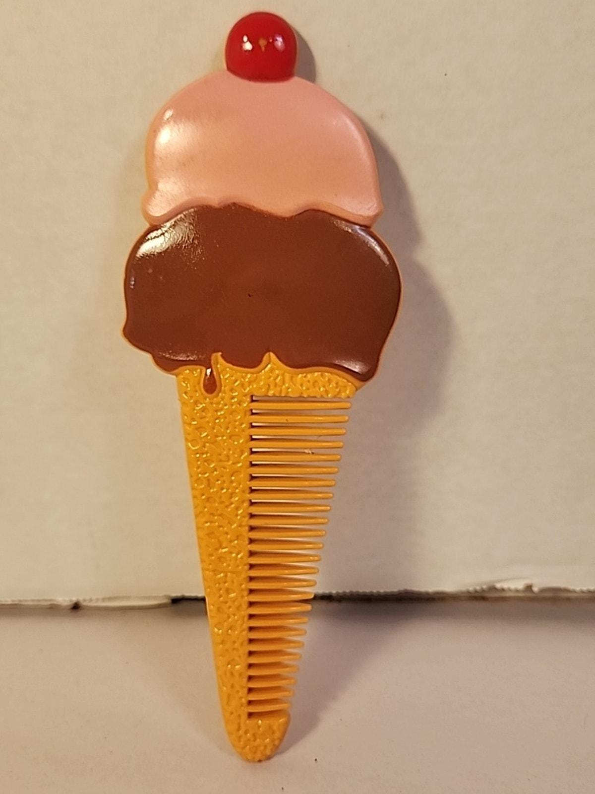 ?Vintage?Avon Ice Cream Comb Vintage 1970s Avon Ice Cream Cone Tutti-frutti Lip Gloss  main image 4