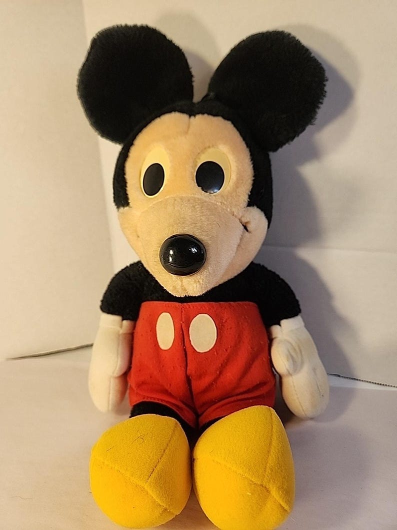 Disney Mickey Mouse 16" Plush - Stuffed Toy Playskool Korea Vintage 画像 3