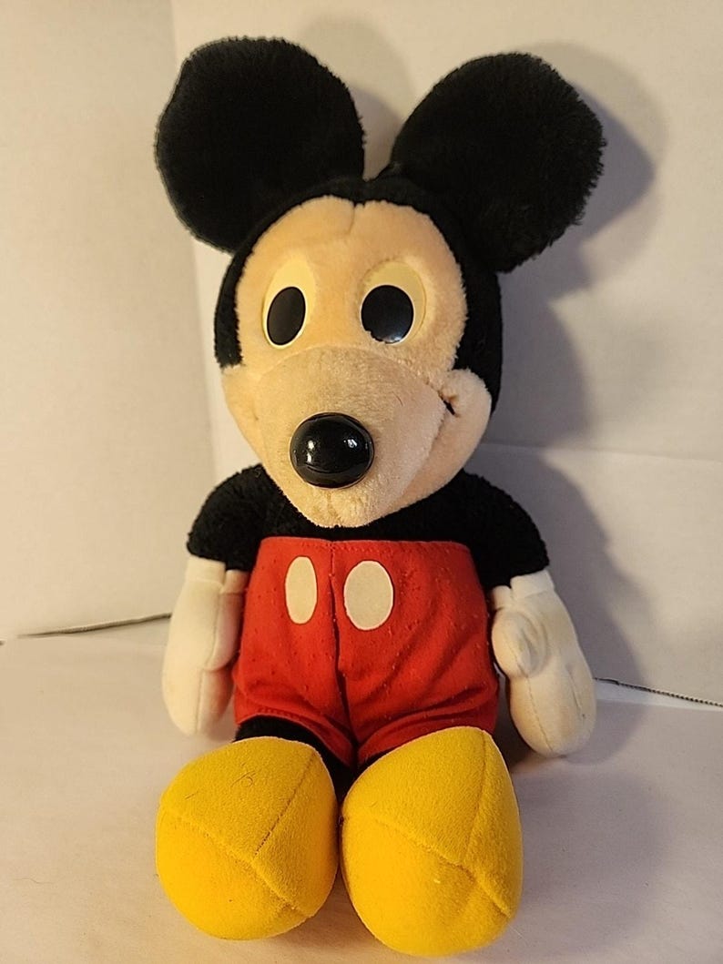 Disney Mickey Mouse 16" Plush - Stuffed Toy Playskool Korea Vintage 画像 1
