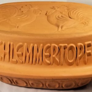 Vintage Schlemmertopf 836 W. Germany Clay Cooker Baker Roaster Scheurich-Keramik