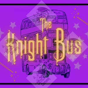 Wizard Knight Bus Ticket Printable Digital Download PNG