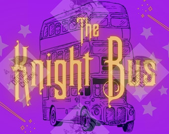 Wizard Knight Bus Ticket Printable Digital Download PNG