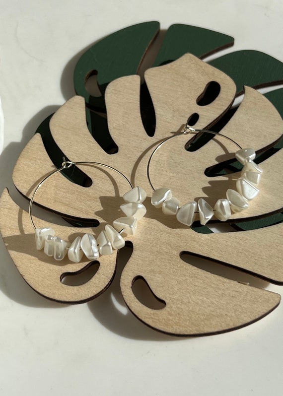 Large Silver Hoops