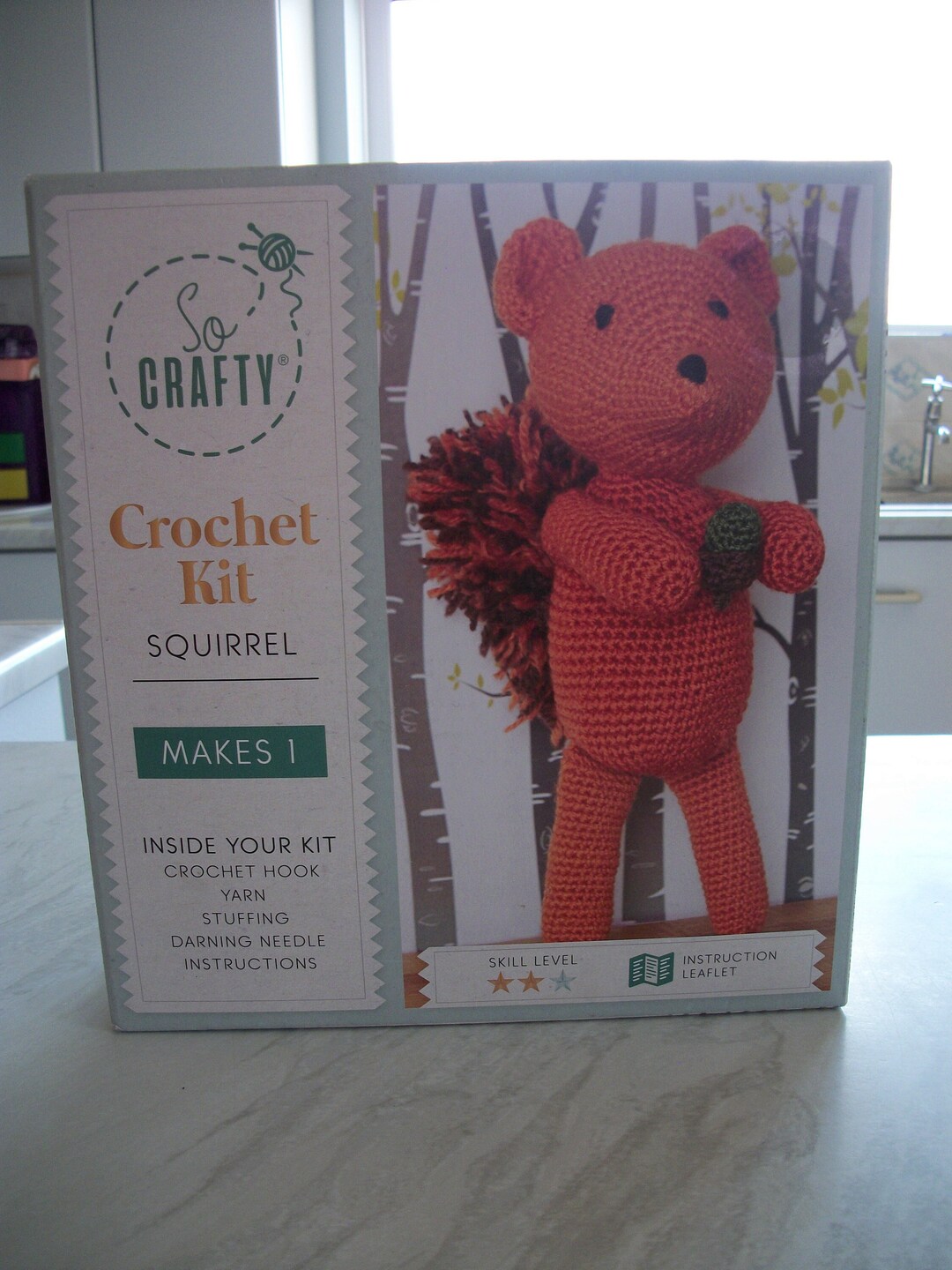 So Crafty Crochet Kit, Make Your Own Bear or Squirrel, Birthday