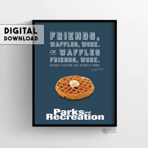 Parks and Rec tv-showposter | Muurkunst | Digitale afdruk | Afdrukbare kunst | Wanddecoratie | Illustraties tv-programma