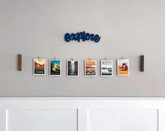 Photo Display | Artwork Hanger | Postcard Collection | Home Decor