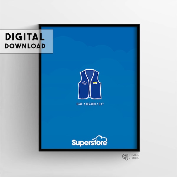 Superstore TV Show Poster | Wall Art | Digital Print | Printable Art | Wall Décor | TV Show Illustrations