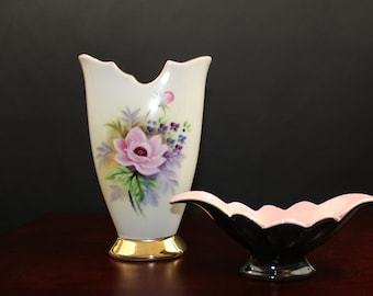 Hand Painted Porcelain Vase with Gondola Shape Ceramic Vase