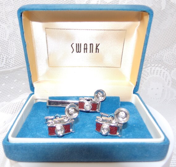 022 Vintage Pre-Own Swank  Flash Camera Cufflinks… - image 4