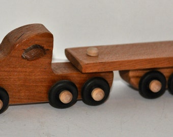 Hardwood Toy Flat Truck