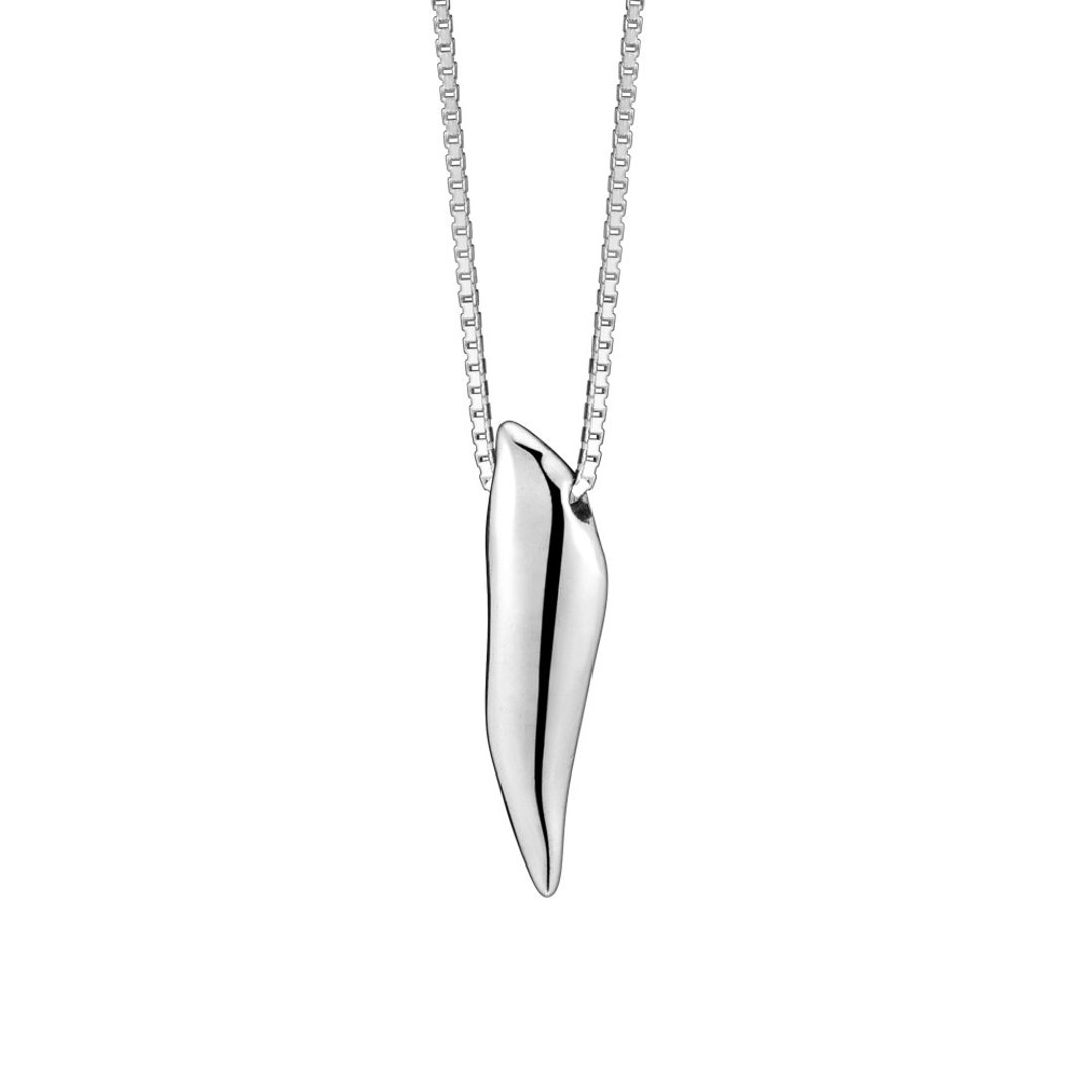 Kabbalah Necklace Garlic Clove Pendant in Silver Protection From Evil