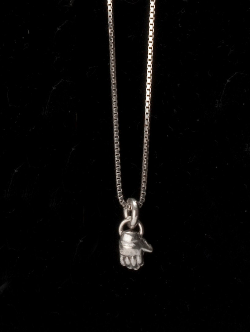 Hamsa Necklace in Sterling Silver With Chain for Men and - Etsy