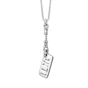 Kabbalah Dog Tag Necklace in Sterling Silver, Pendant Engraved with ודאי (VADAI), Link & Chain Included  - For Men and Women - Handmade