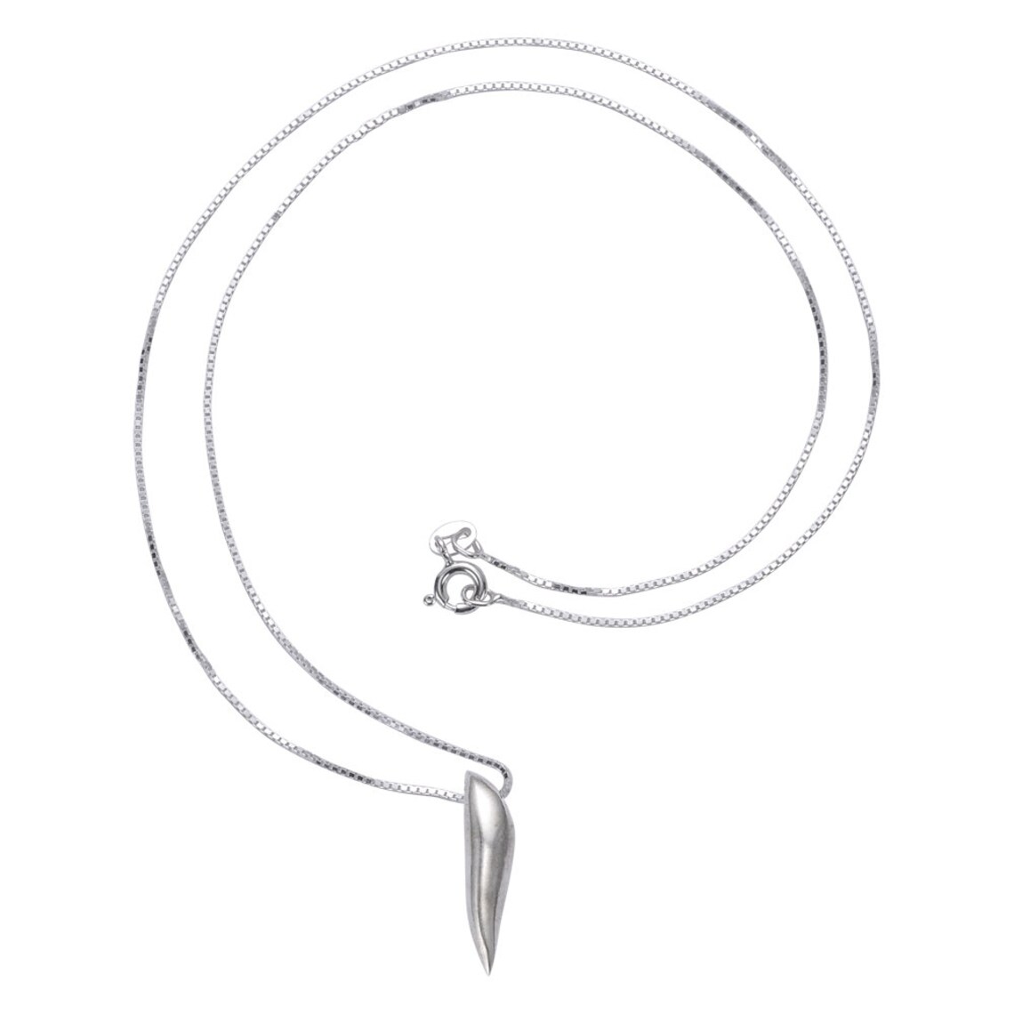 Kabbalah Necklace Garlic Clove Pendant in Silver Protection From Evil