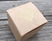 10 Embossed wedding favor boxes, Valentines cupcake boxes, treat boxes, small gift boxes, cookie boxes, baked good boxes,
