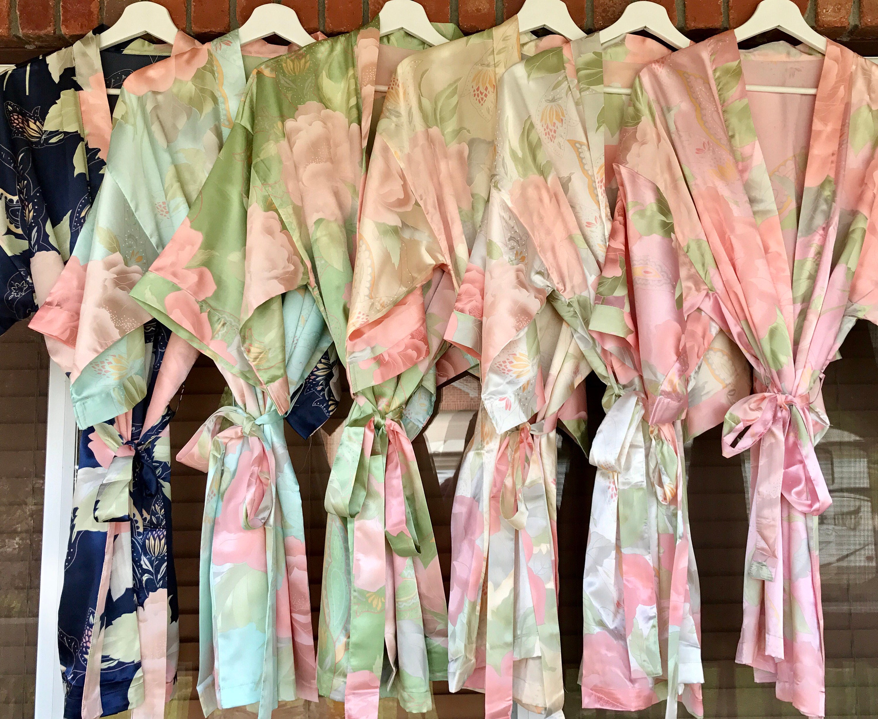 Floral Robes Bridesmaid Robes Custom Floral Robes Etsy