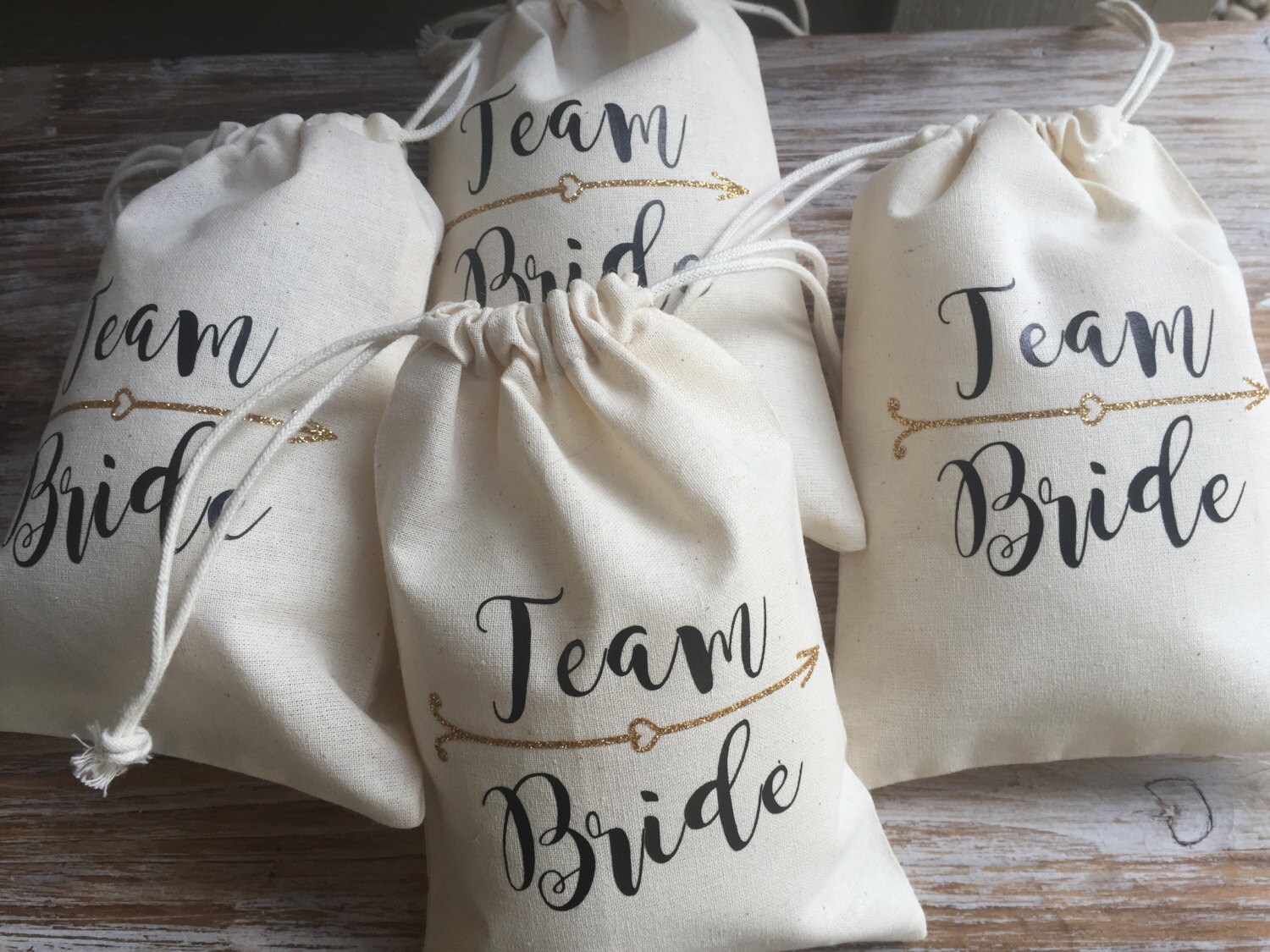 Team Bride favor bags bachelorette party favor bags Etsy