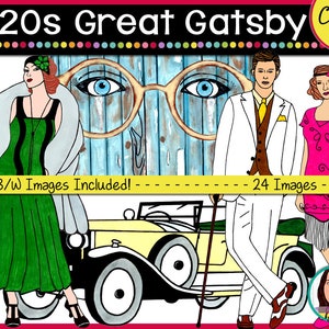 1920s Great Gatsby Clip Art