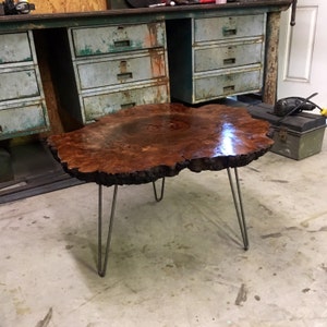 YOUR Custom Listing- GORGEOUS Live Edge Walnut Burl Coffee Table