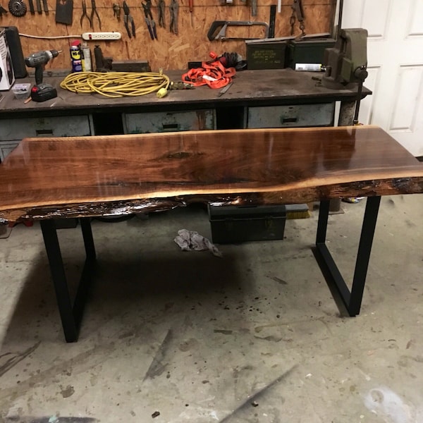 Live Edge Desk Etsy