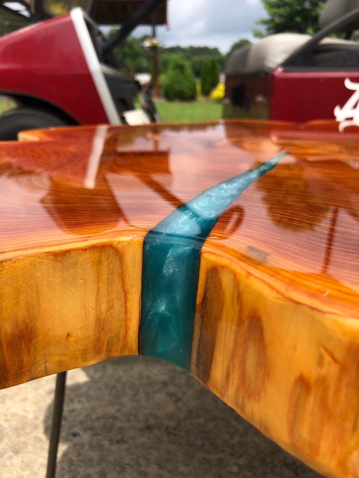 YOUR Custom Listing- Live Edge Cedar Round Coffee Table - Etsy