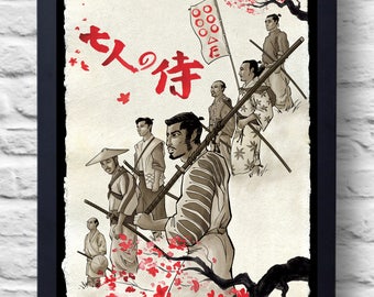 七人の侍 27x40 (劇場サイズ) 映画ポスター - Etsy 日本