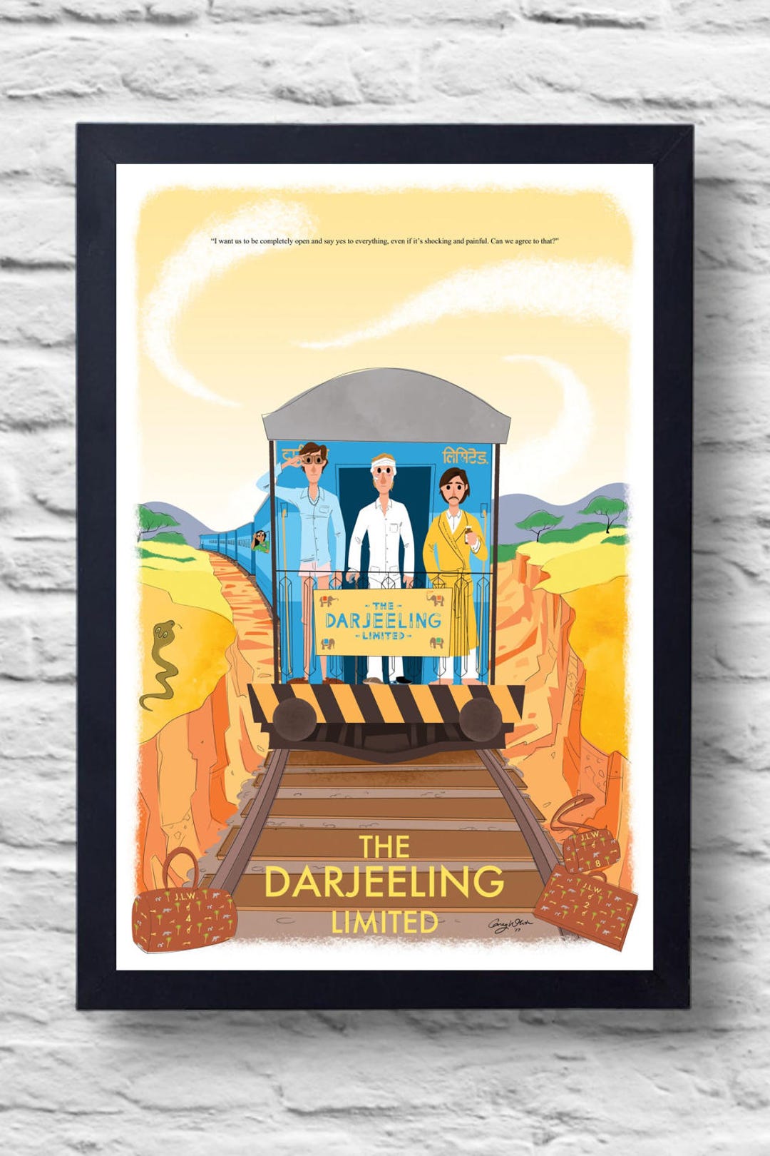 The Darjeeling Limited 16x12 Wes Anderson Movie Poster Print 