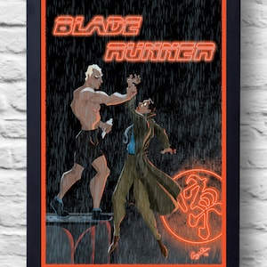 Blade Runner- Movie Poster Print, cult film poster, illustration, art, painting, gift