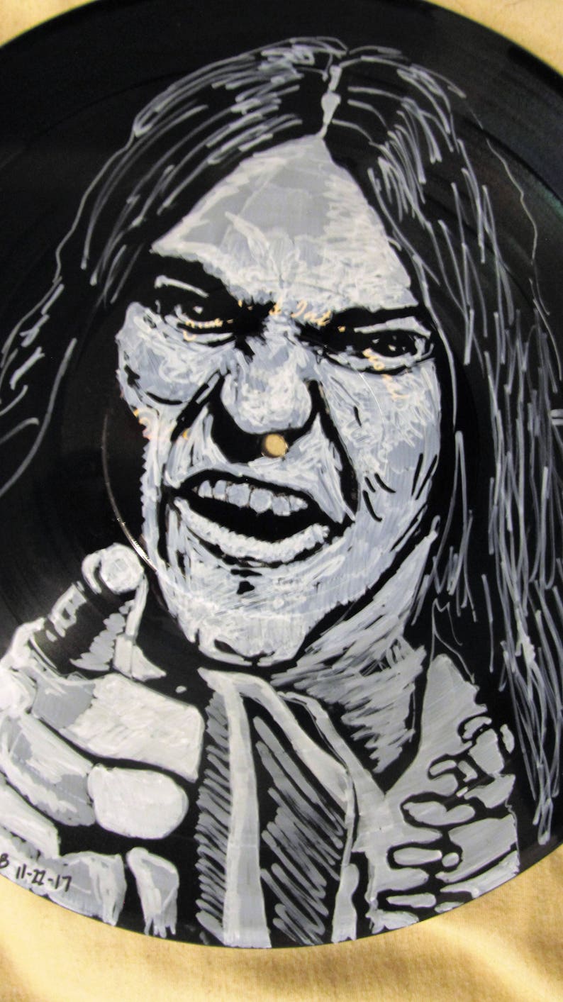 Retrato de pastel de carne en disco de vinilo Etsy España