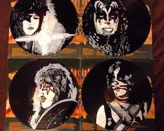 KISS ダイナスティ サイン入りビニールレコード（黒枠付き） - Etsy 日本